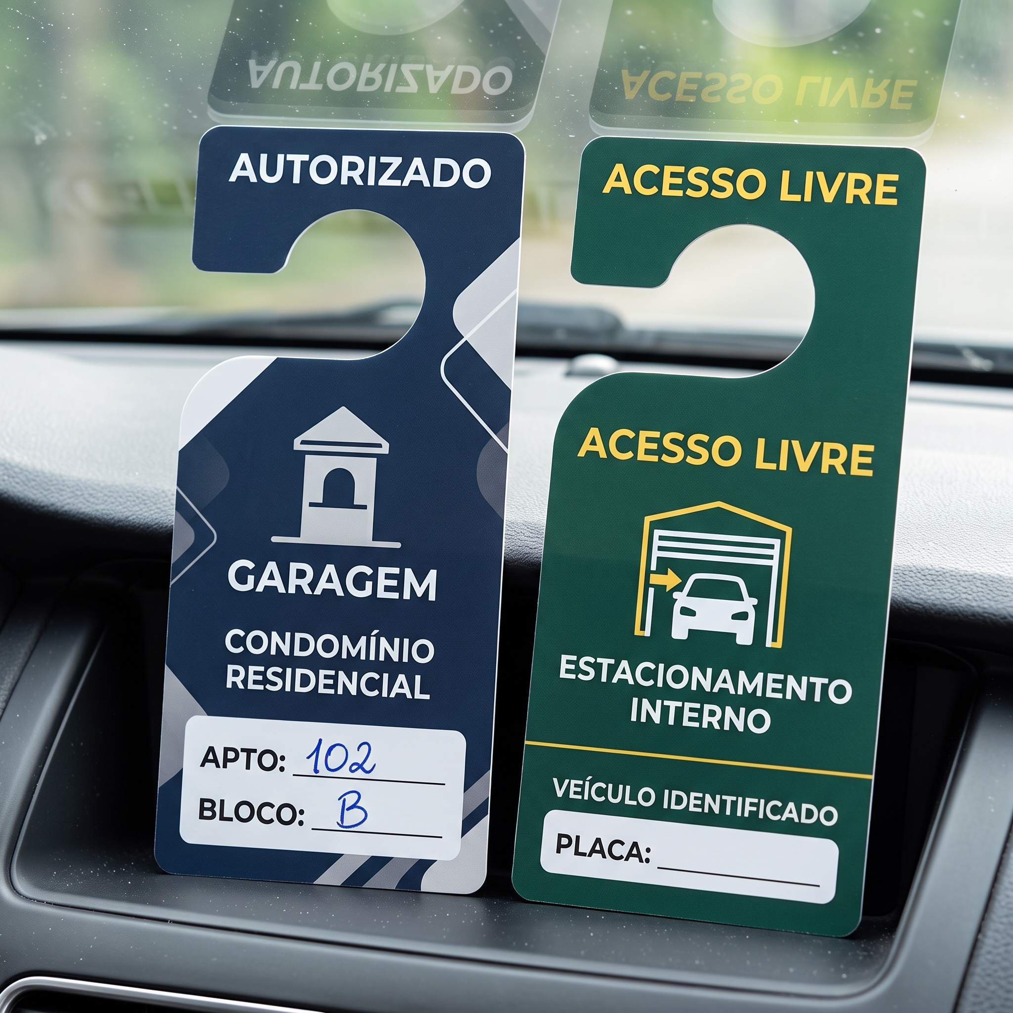 Display de retrovisor para estacionamento e controle veicular